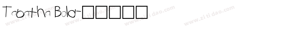 Tabatha Bold字体转换